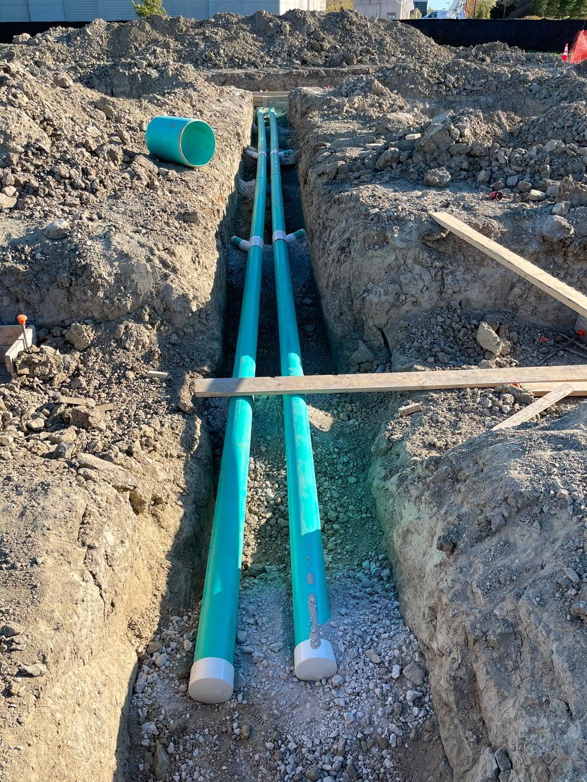 Main line pipe installation